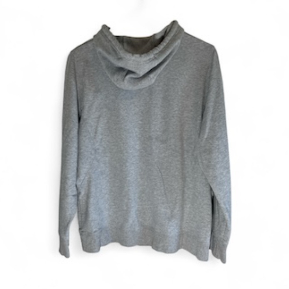 L.L. Bean Gray Hoodie with Multicolor Stripes - Picture 2 of 3